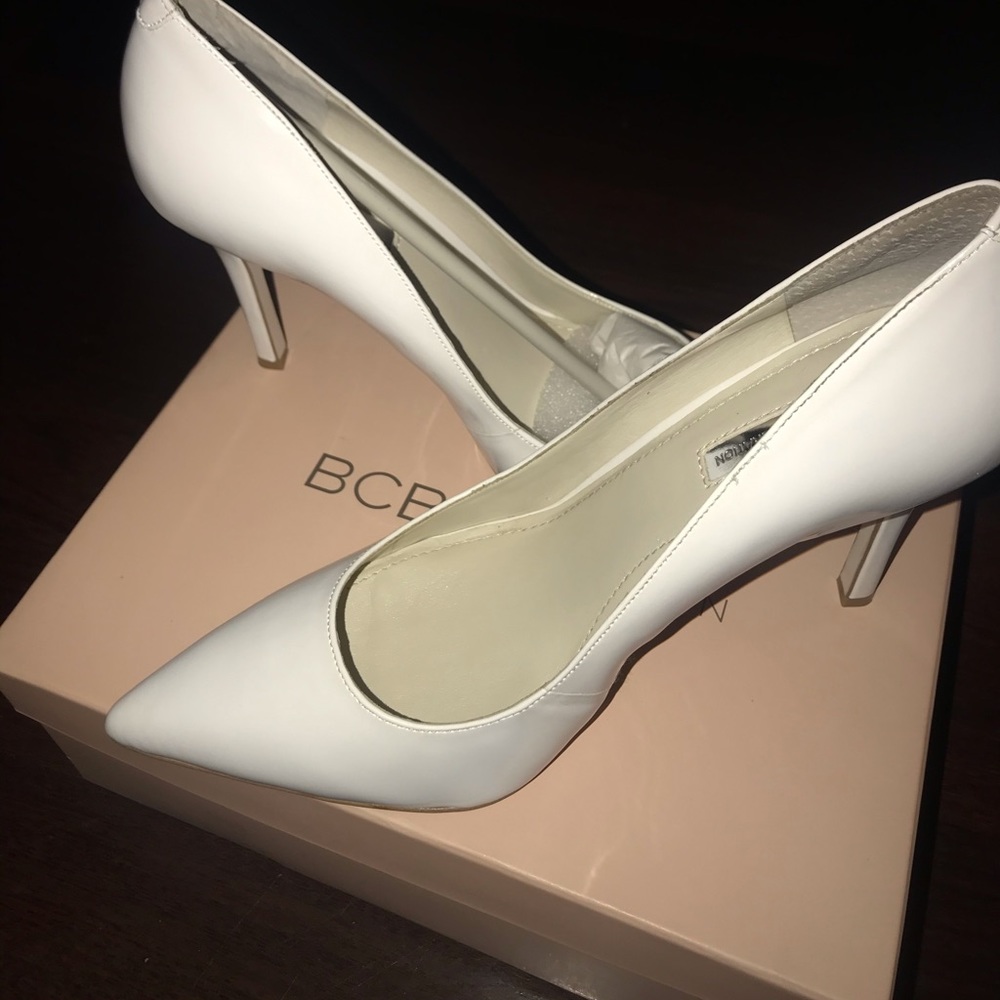 BCBGeneration White Stiletto Pump
